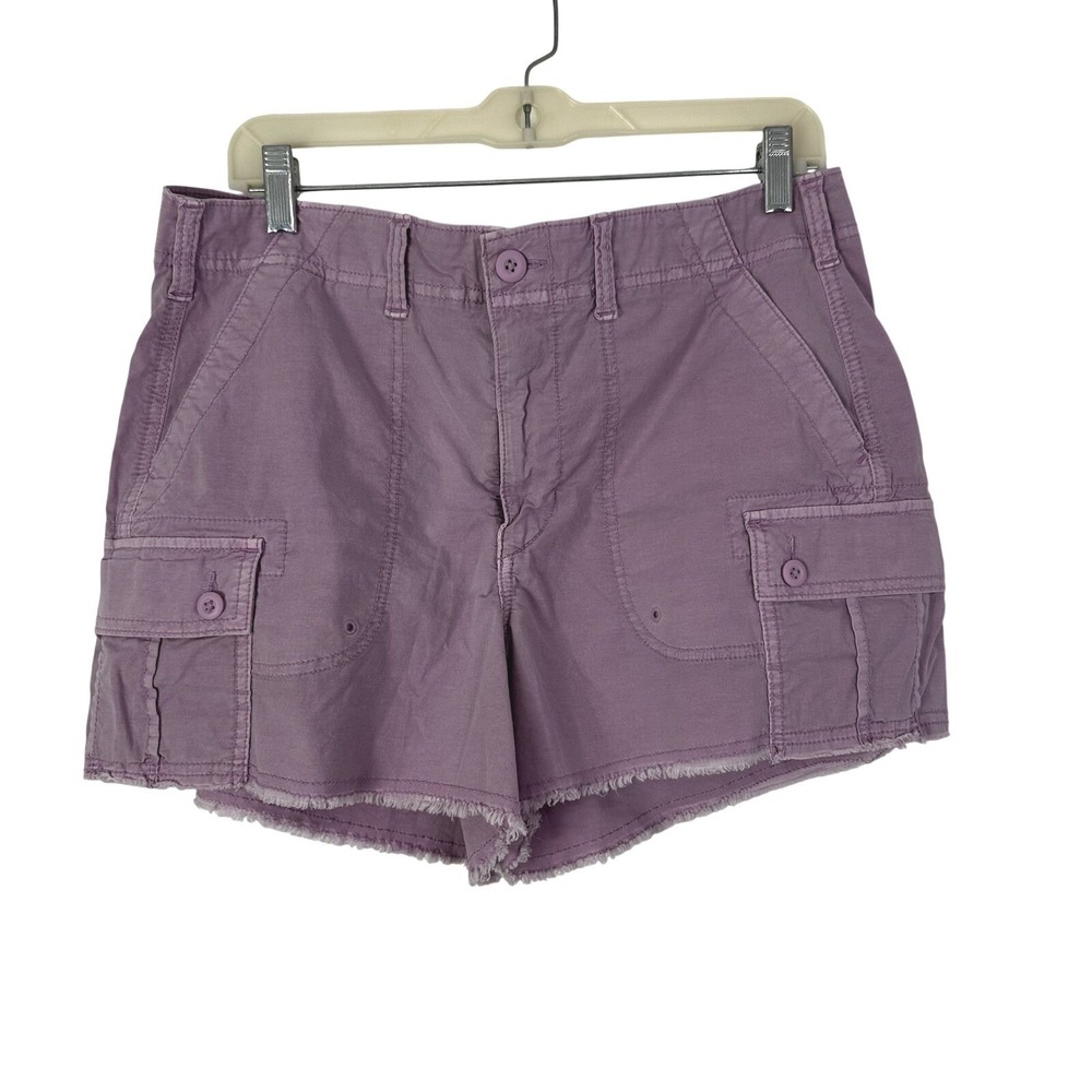 American Eagle Stretch 90's Boyfriend Shorts Womens Size 12 Purple Comfort Flaw
